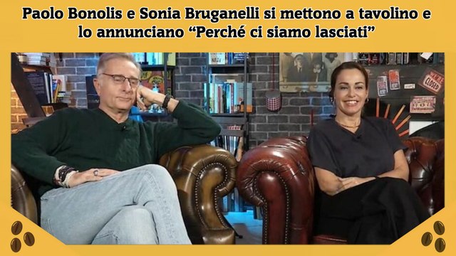 Paolo Bonolis e Sonia Bruganelli si mettono a tavolino e lo annunciano “Perché ci siamo lasciati”