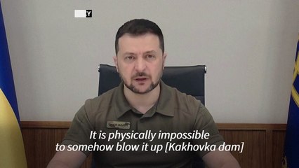Kakhovka dam was blown up by Russia says Ukrainian President Zelensky