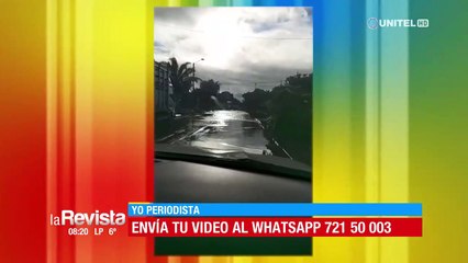 Acumulación de agua causa molestia en los vecinos de la Av. Virgen de Luján