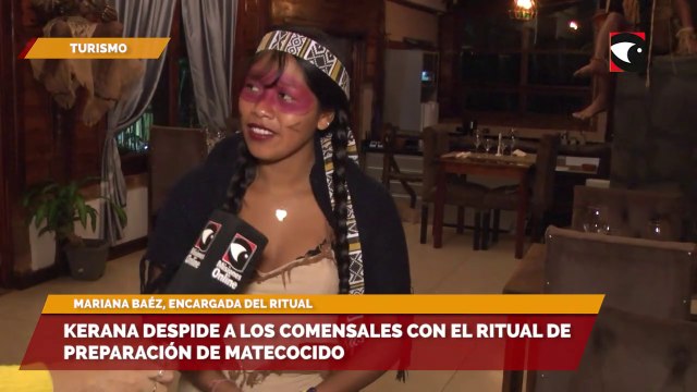 Kerana despide a los comensales con el ritual de preparación de matecocido