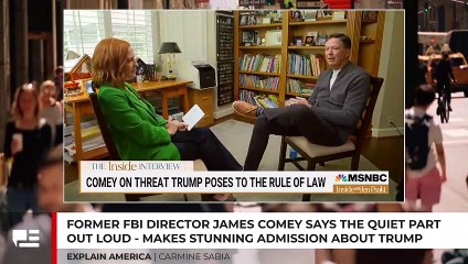 Former FBI Director James Comey Says The Quiet Part Out Loud - Stunning Admission About Trump