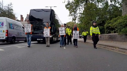 Just Stop Oil supporters march In Kensington and Battersea