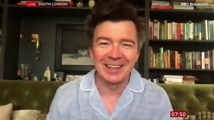 Rick Astley appears on BBC Breakfast in his pyjamas