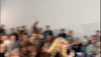 Evilkebab on the catwalk after throwing cigarette ends