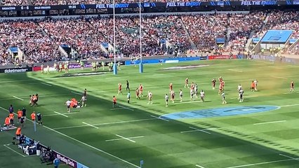Just Stop Oil protestors invade Twickenham pitch during Saracens vs Sale clash