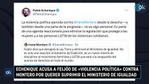 Echenique acusa a Feijóo de «violencia política» contra Montero por querer suprimir el Ministerio de Igualdad