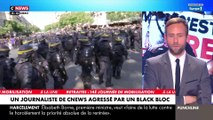 Manifestation contre la réforme des retraites: Un journaliste de CNews violemment agressé par un black-bloc dans le cortège parisien