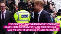 Prince Harry Names Brother William, Mom Diana and More in Witness Statement for Phone Hacking Trial