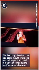 Download Video: Taylor Swift Accidentally Swallows a Bug During Eras Tour in Chicago