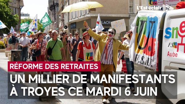1000 opposants à la réforme des retraites ce mardi 6 juin dans les rues de Troyes