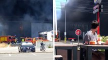 Un magasin Centrakor ravagé par les flammes près de Nantes : 4 blessés et des animaux morts