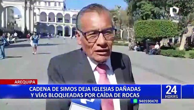 Arequipa: cadena de sismos deja iglesias dañadas y carreteras bloqueadas