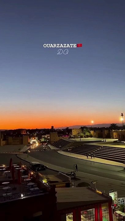 Ouarzazate Morocco at night