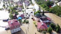 Catastrophe d'inondation à Samsun Terme： Maisons et granges sous l'eau