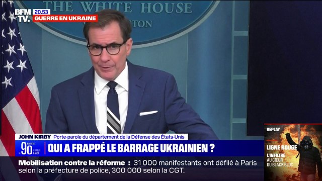 Destruction du barrage de Kakhovka: Les dégâts pour le peuple ukrainien et la région seront significatifs , selon le porte-parole du département de la Défense des États-Unis