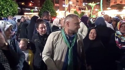 Hacı adayları sevinç gözyaşlarıyla uğurlandı