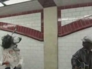 A Zombie Attacks A Busker in London