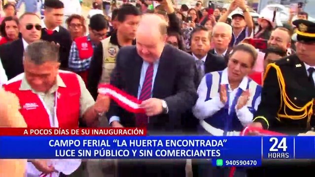 Campo ferial donde fueron reubicados ambulantes está vacío