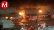 Continúa remoción de escombros tras incendio en el Mercado Central de Acapulco