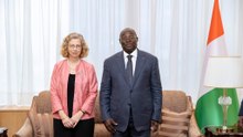 Le Vice-Président Tiémoko Meyliet Koné reçoit Inger Andersen, Directrice Exécutive du PNUE