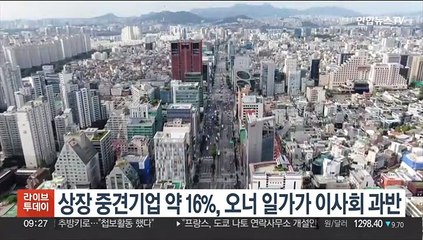 상장 중견기업 약 16%, 오너 일가가 이사회 과반