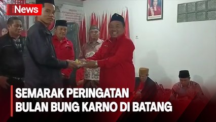 Momen Perayaan Bulan Bung Karno,  DPC PDIP Batang Gelar Syukuran dan Beri Bantuan Anak Yatim
