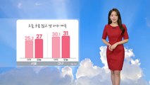 [날씨] 오늘 구름 많고 낮 더위 계속...경기 북부·영서 중북부 소나기 / YTN