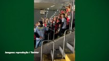 LAMENTÁVEL! Torcedores do Newell's são flagrados cometendo atos racistas na Vila Belmiro