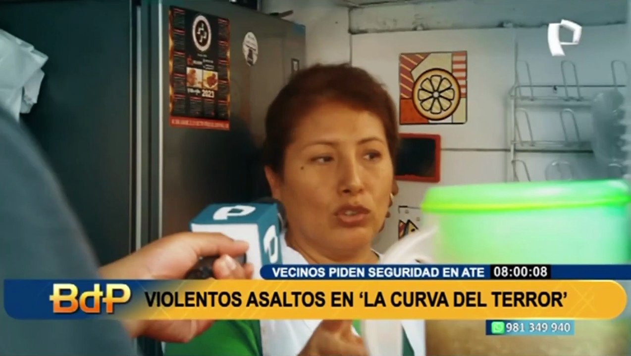 Ate: Violentos asaltos en 'La Curva del Terror'