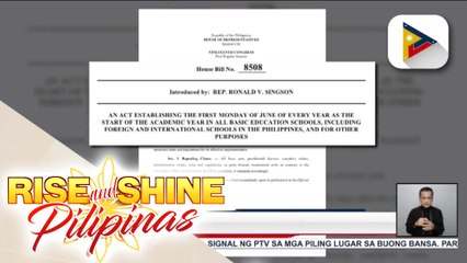 Pagbabalik ng school opening sa Hunyo, isinusulong sa Kamara