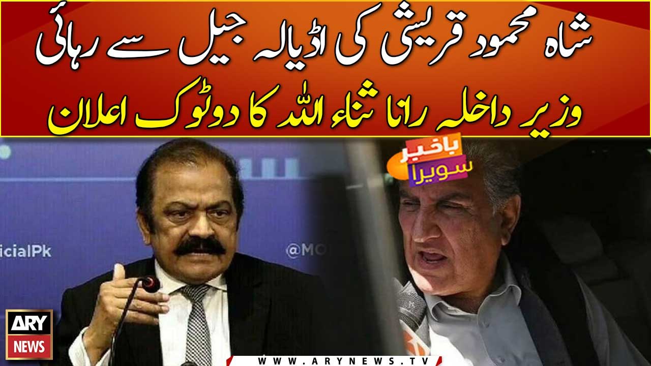 Rana Sanaullah's statement on Qureshi's release from jail