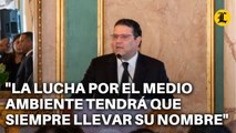 EDUARDO SANZ SOBRE JORGE MERA LA LUCHA POR EL MEDIO AMBIENTE EN EL MUNDO TENDRÁ QUE SIEMPRE LLEVAR SU NOMBRE