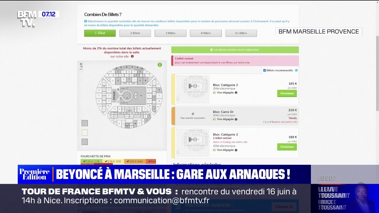 Concert de Beyoncé à Marseille: les annonces de revente de billets se multiplient, attention aux arnaques