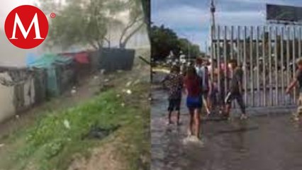 Télécharger la video: Tormenta destruye campamento migrante en Tamaulipas. Magda González, 06 de junio de 2023