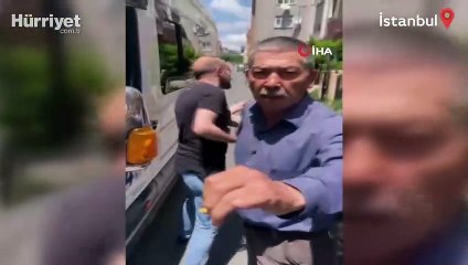 Servis aracı sürücüsü tartıştığı kuryeye bıçak çekti