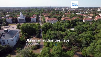 Thousands of Ukrainians flee rising flood waters after dam destruction