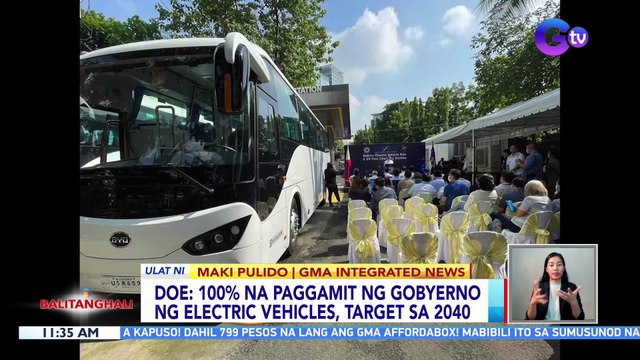 100% na paggamit ng gobyerno ng electric vehicles, target sa 2040 — DOE | BT