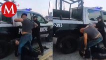 Un hombre agrede a dos mujeres policías en Puebla