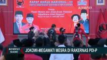 Tepis Isu Retak, Ini Momen Mesra Presiden Jokowi dan Megawati di Rakernas PDI Perjuangan