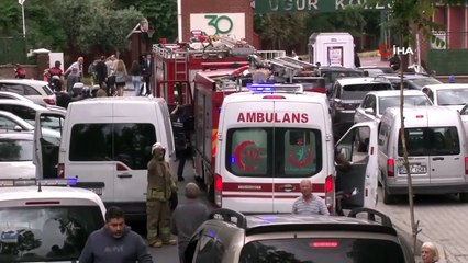 Özel okulda deney sırasında patlama anı güvenlik kamerasında