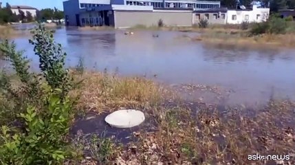 Diga distrutta, Zelensky: 150 tonnellate di petrolio verso il Mar Nero