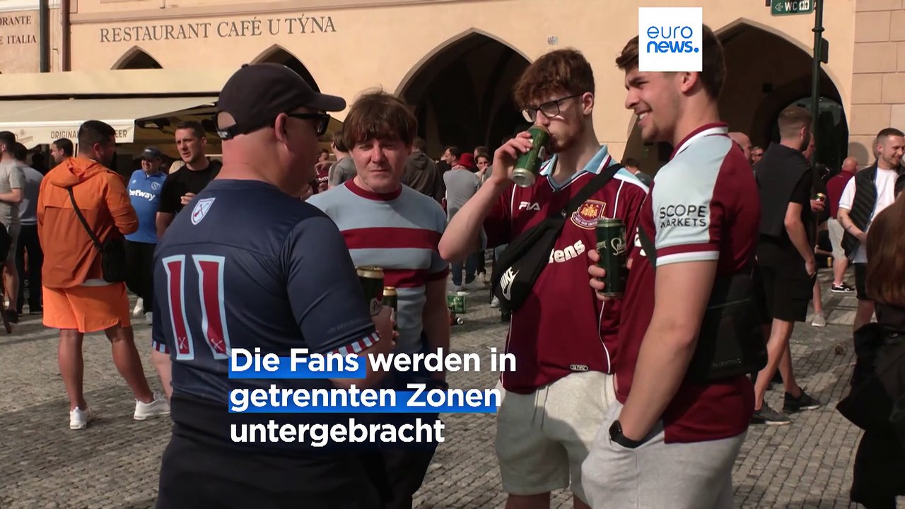'The Hammers' sind los: Knisternde Stimmung in Prag vor UEFA-Finale