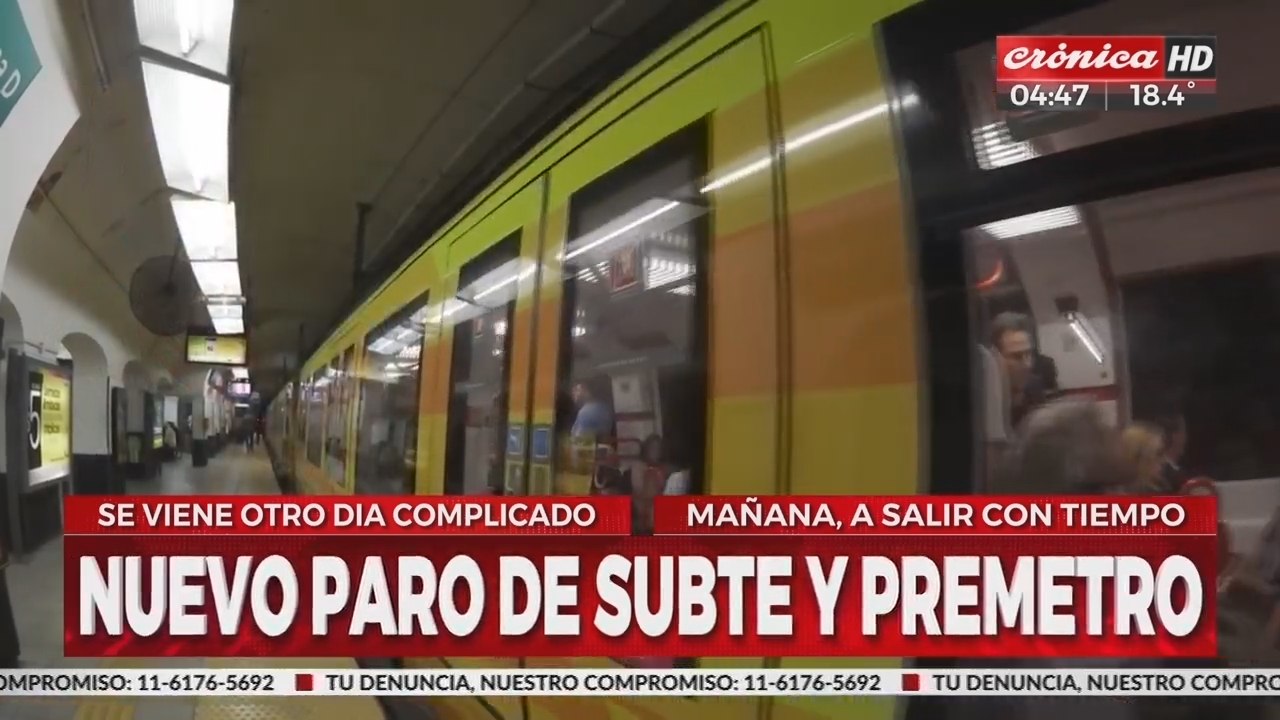 Anunciaron un nuevo paro de subtes: ¿cuándo será?