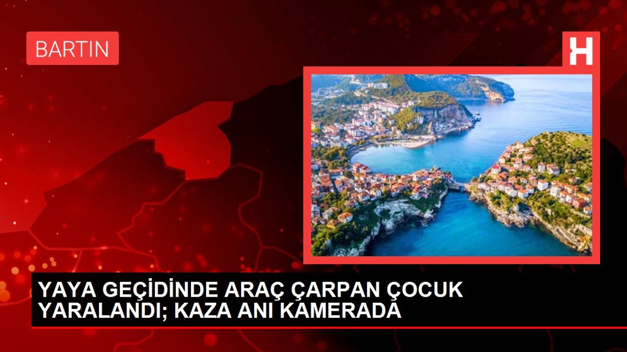 YAYA GEÇİDİNDE ARAÇ ÇARPAN ÇOCUK YARALANDI; KAZA ANI KAMERADA