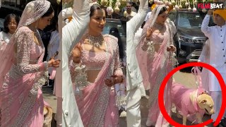 Pyaar ka Punchnama Actress Sonnalli Seygall की Dog के साथ Bridal Entry, Wedding Saree हुई खराब!