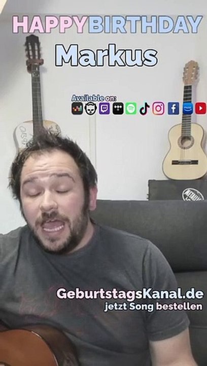 Happy Birthday, Markus! Geburtstagsgrüße an Markus