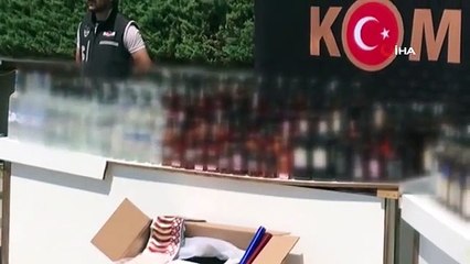 Opération majeure à Istanbul : 2 mille 326 bouteilles de faux alcool saisies