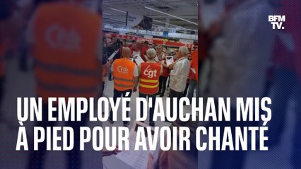 Un employé d'Auchan mis à pied pour avoir chanté trop fort dans les rayons