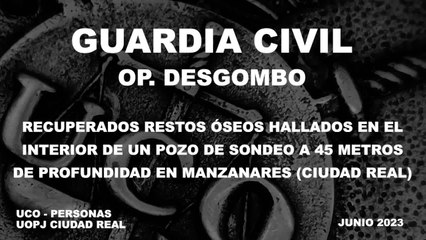 La Guardia Civil recupera restos óseos en Manzanares en el pozo donde se busca a Jesús María González Borrajo