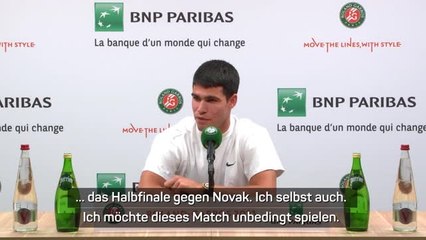 Alcaraz: "Habe Djokovic-Match erwartet"